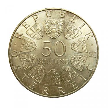 50 Schilling Silbermünze von 1959 bis 1973