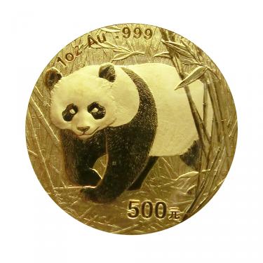 China Panda Goldmünze 2002 - 1 Unze in Original-Folie