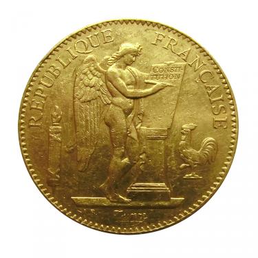 Frankreich Goldmünze stehender Engel - 100 Francs