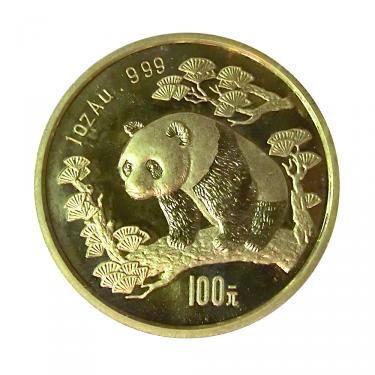 China Panda Goldmünze 1997 - 1 Unze in Original-Folie