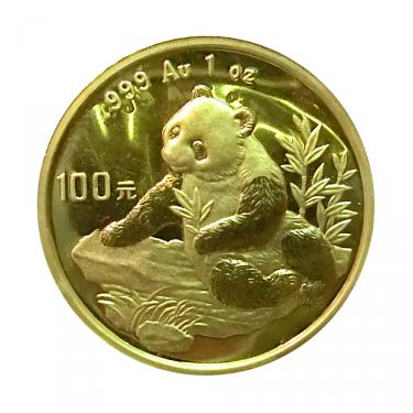 China Panda Goldmünze 1998 - 1 Unze in Original-Folie