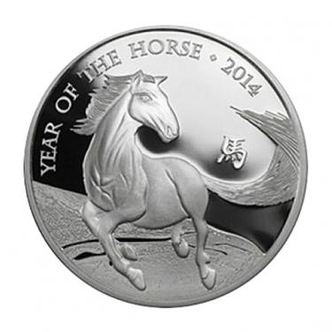 Silbermünze Lunar UK Serie Pferd 2014 - 1 Unze