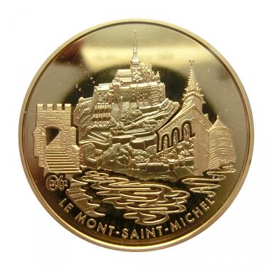 Goldmünze 20 Euro Frankreich 2002 Le Mont Saint Michel