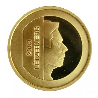 Goldmünze 5 Euro Zentralbank Luxemburg 2003