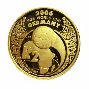 Goldmnze 2 Rand 1/4 Unze Sdafrika Fifa World Cup 2006