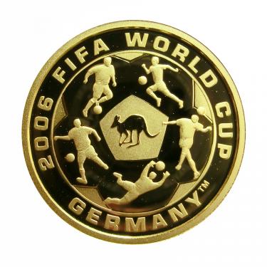 Goldmünze 25 Dollar 1/4 Unze Australien Fifa World Cup 2006 - PP