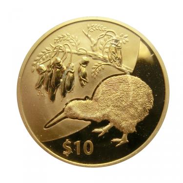 Goldmünze 1/4 Unze Neuseeland Kiwi 2012 mit Etui und Zertifikat PP