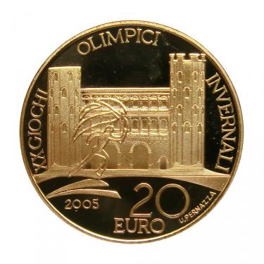 Goldmünze 20 Euro Turino 2006 Olympic Winter Games