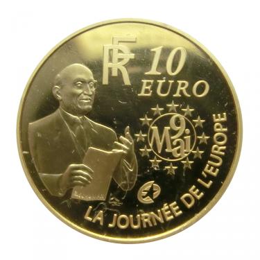 Goldmünze 10 Euro Frankreich La Journee de L`Europe 2006 - Feingold 1/4 Unze