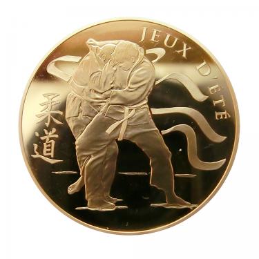 50 Euro Goldmünze Sommerspiele Judo Frankreich 2012 - 1/4 Unze Feingold