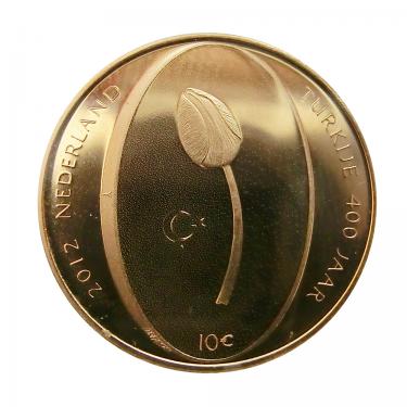 10 Euro Goldmünze Niederlande 2012 - 400 Jahre Diplomatie Türkei