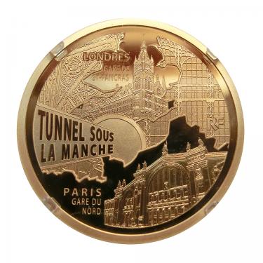 Goldmünze 50 Euro Frankreich 2013 Saint Pancras TGV