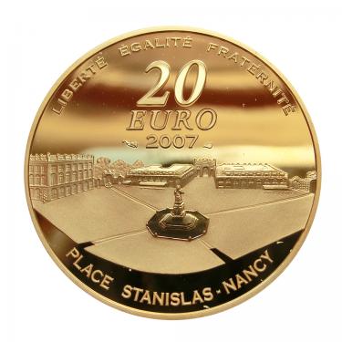 Goldmünze 20 Euro Herzog von Lothringen Frankreich 2007