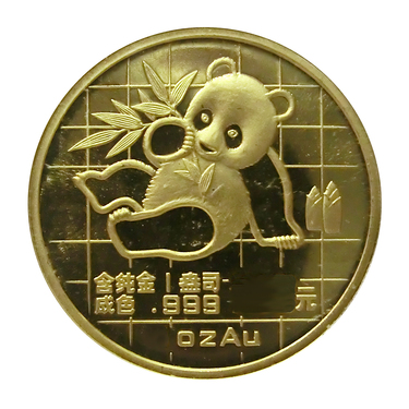 China Panda Goldmünze 1989 - 1/2 Unze in Original-Folie