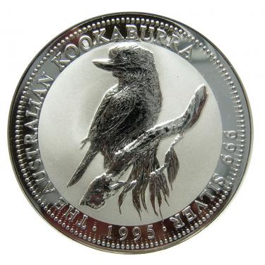 Silbermünze Kookaburra 1995 - 1 Kilo 999 Feinsilber