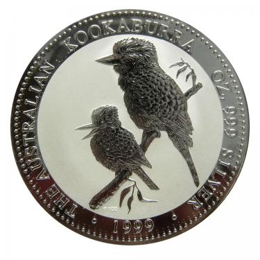 Silbermünze Kookaburra 1999 - 10 Unzen 999 Feinsilber