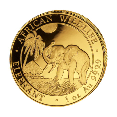 Goldmünze Somalia Elefant 2017 - 1 Unze