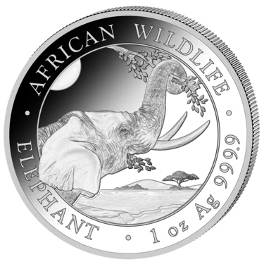Silbermünze Somalia Elefant 2023 - 1 Unze