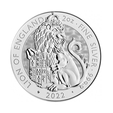 Silbermünze Lion of England 2 oz - Royal Tudor Beasts 2022