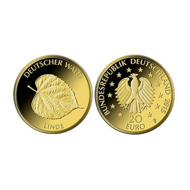 Deutscher Wald Linde 2015 Goldmünze - 20 Euro