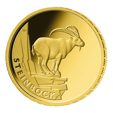 Rckkehr der Wildtiere Steinbock 2023 Goldmnze - 20 Euro
