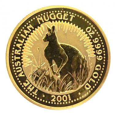 Kangaroo Nugget Goldmünze 2001 - 1/10 Unze