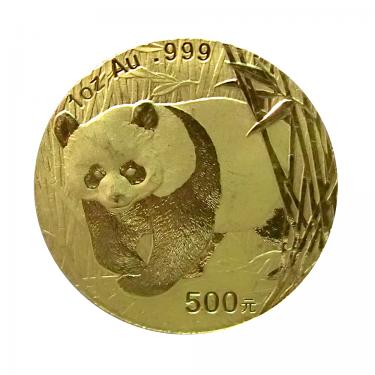 China Panda Goldmünze 2001 - 1 Unze