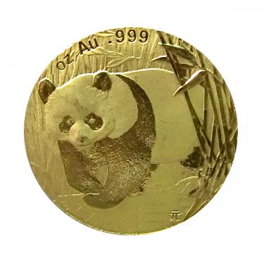 China Panda Goldmünze 2001 - 1/4 Unze