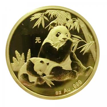 China Panda Goldmünze 2007 - 1/20 Unze in Original Folie