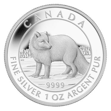 Silbermünze Kanada Polarfuchs 2014 - 1 1/2 Unze
