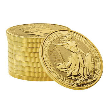 Englische Britannia Goldmünze 2020 - Oriental Border - 1 Unze