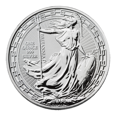 Englische Britannia Silbermünze 2019 - Oriental Border - 1 Unze