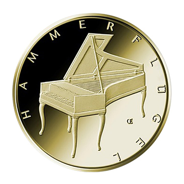 Hammerflügel Goldmünze - 50 Euro - Prägestätte A