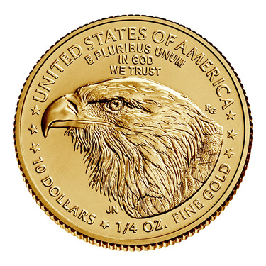 American Eagle Goldmünze 2021 - Typ 2 - 1/4 Unze - Feingold