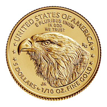 American Eagle Goldmnze 2021 - Typ 2 - 1/10 Unze - Feingold