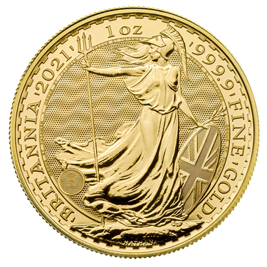 Englische Britannia Goldmünze 2021 - 1 Unze