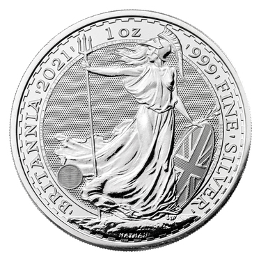 Englische Britannia Silbermünze 2021 - 1 Unze