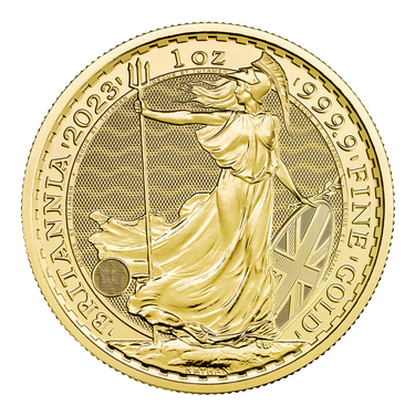 Englische Britannia King Charles III Goldmünze 2023 - 999,9 Gold - 1 Unze
