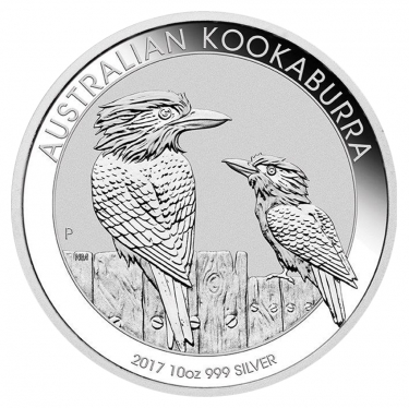 Silbermünze Kookaburra 2017 - 10 Unzen 999 Feinsilber