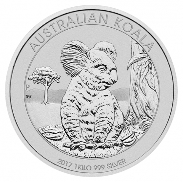 Silbermünze Koala 2017 - 1 Kilo 999 Feinsilber