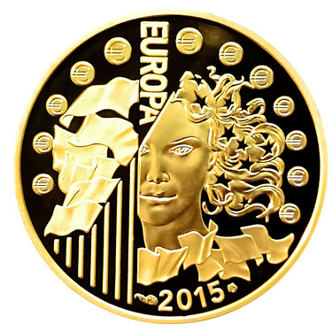 Goldmünze 50 Euro Frankreich 2015 La Paix de Europe - 1/4 Unze Feingold