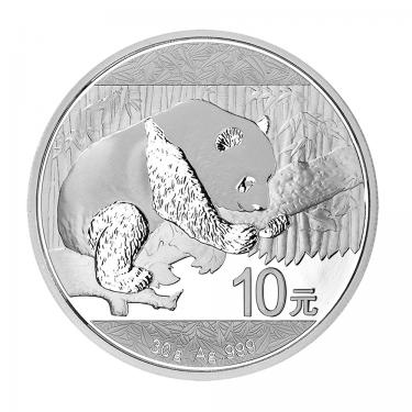 China Panda Silbermünze 10 Yuan 2016 - 30 Gramm