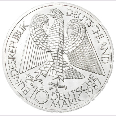 10 Mark Silbermünze 1987 750 Jahre Berlin - J.441