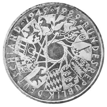 10 Mark Silbermünze 1989 40 Jahre BRD - J.446