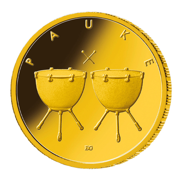 Pauke 2021 Goldmünze - 50 Euro - Prägestätte A