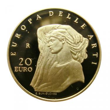 Goldmünze 20 Euro Europa Italien Delle Arti 2009