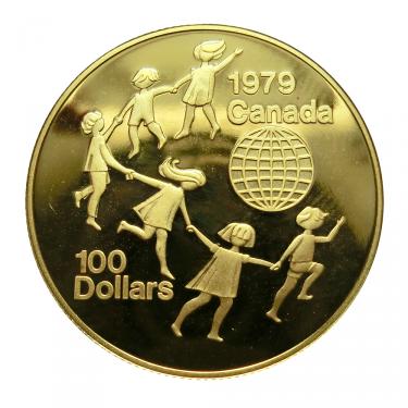 Goldmünze Canada  1/2 Unze Jahr des Kindes 1979 mit Box und Zertifikat