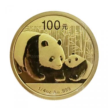 China Panda Goldmünze 2011 - 1/4 Unze in Original-Folie