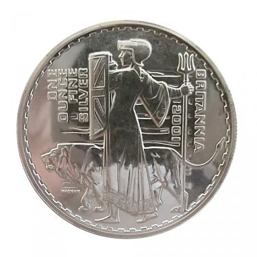 Englische Britannia Silbermünze 2001- 1 Unze