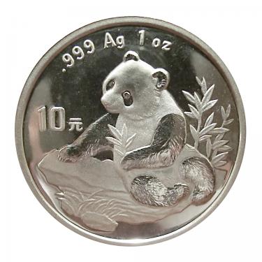 China Panda Silbermünze 1998 - 1 Unze in Original-Folie